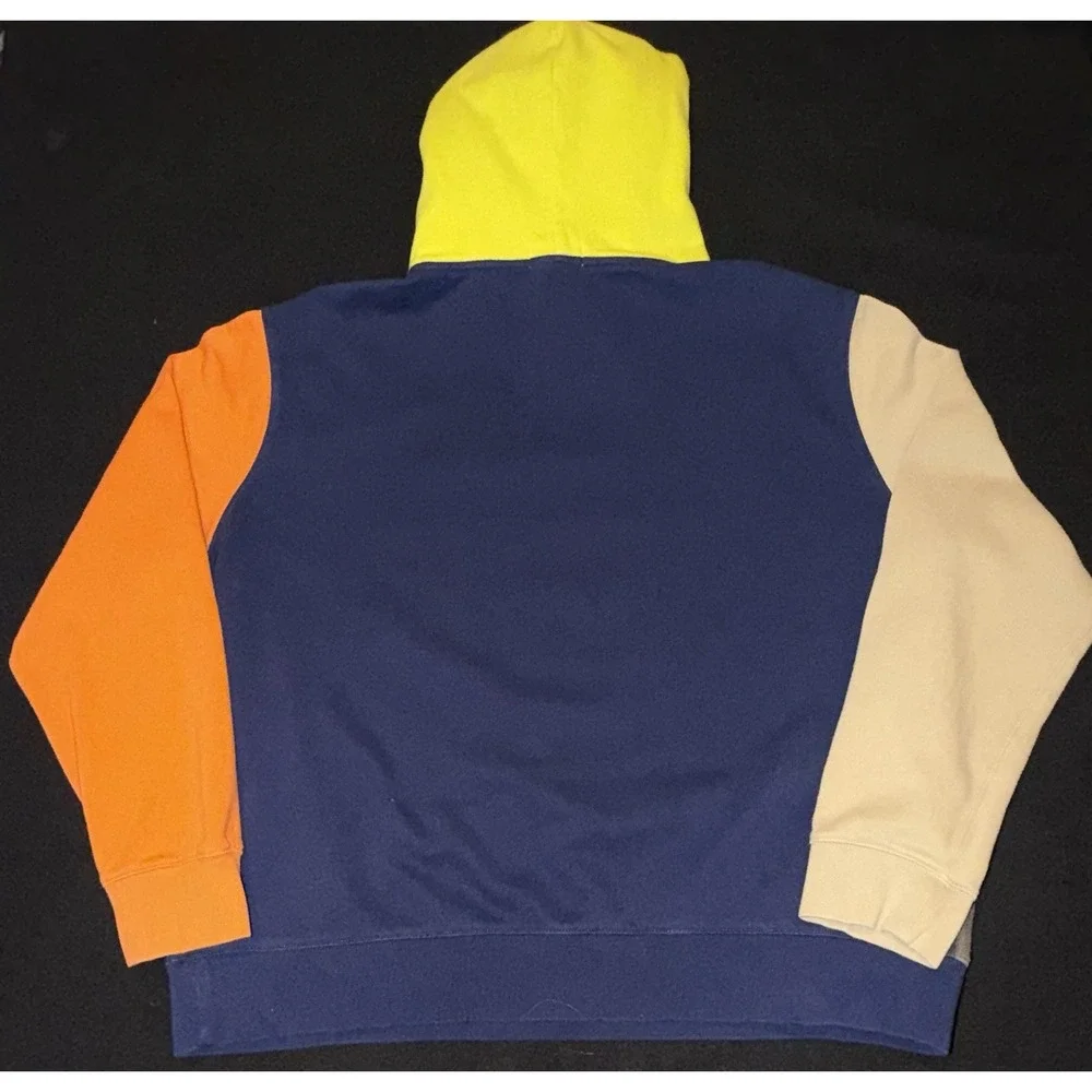 Polo Ralph Lauren Colorblock Hoodie Sweater Fleece Mens Size XL